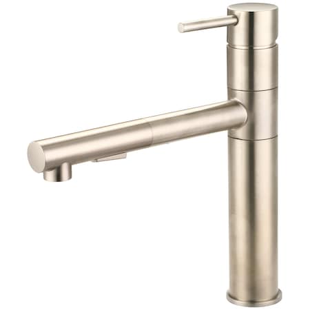 Pioneer Industries Single Handle Pull-Out Kitchen Faucet in PVD Brushed Nickel 2MT220-BN